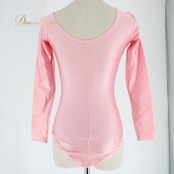 社交ダンス バレエ衣装 スタンダード レオタード トップス レッスンウェア Natarsia Chacott チャコット ピンク系 長袖 無地 シンプル 社交ダンス トップス バレエ衣装 ストレッチ素材 日本製 春色ピンク 光沢感 滑らか 体型補正 ファッション レッスンウェア シンプルデザイン 使いやすい サイズM レディース