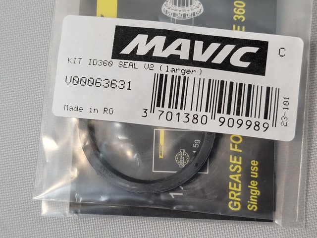 MAVIC ID360用新型フリーボディシール　KIT ID360 SEAL V2(専用グリス付き)　V00063631