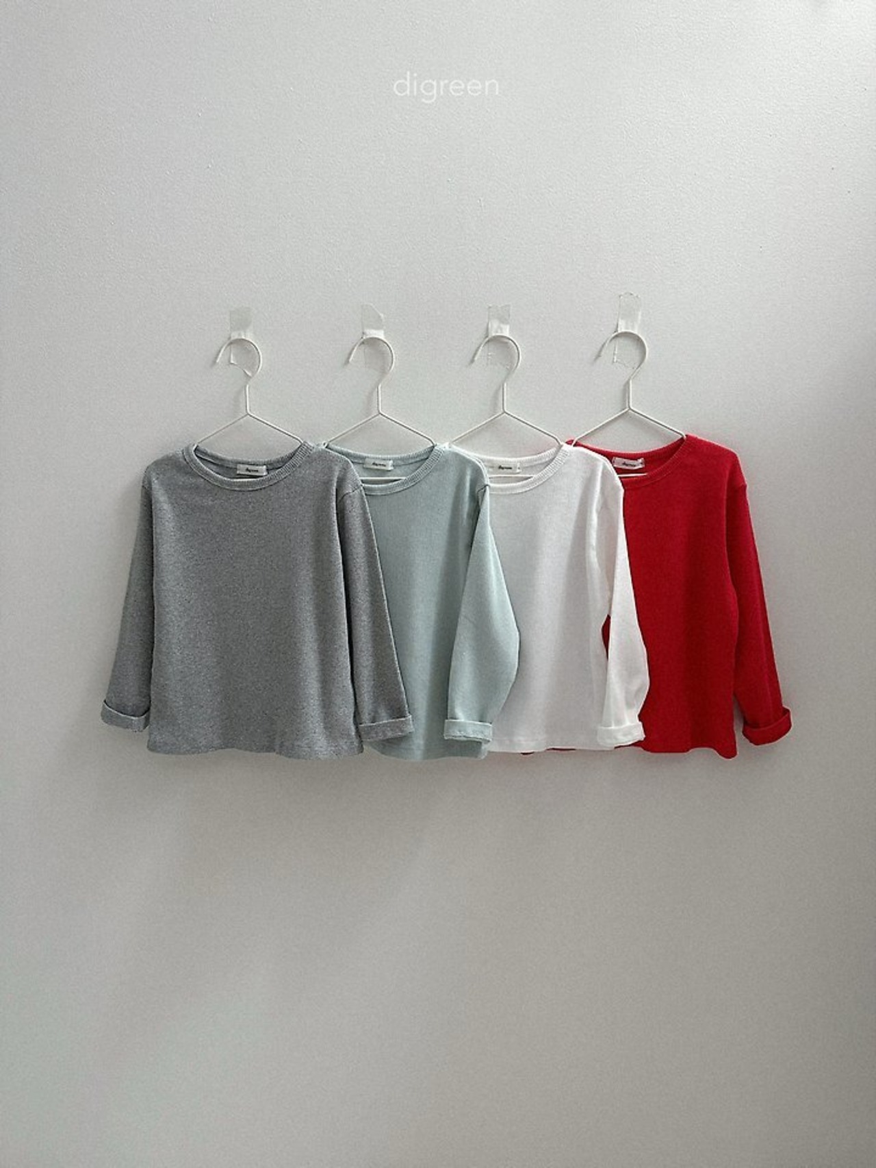 韓国子供服 / Digreen / 26Autumn / hug ribbed tee / 長袖Tシャツ *S~XXL*
