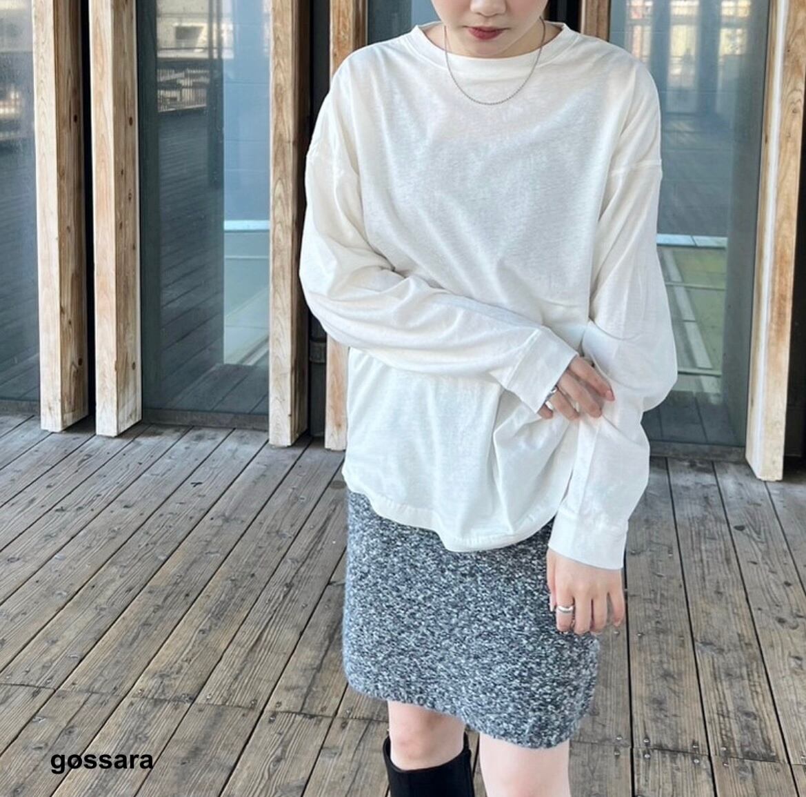 スラブ天竺シンプルロンT 5056268