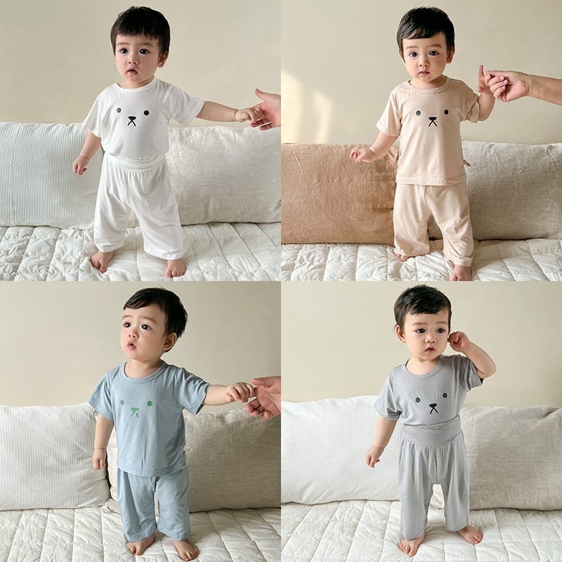 半袖上下セット 4枚セット 赤ちゃん服 韓国子供服 70サイズ 80サイズ