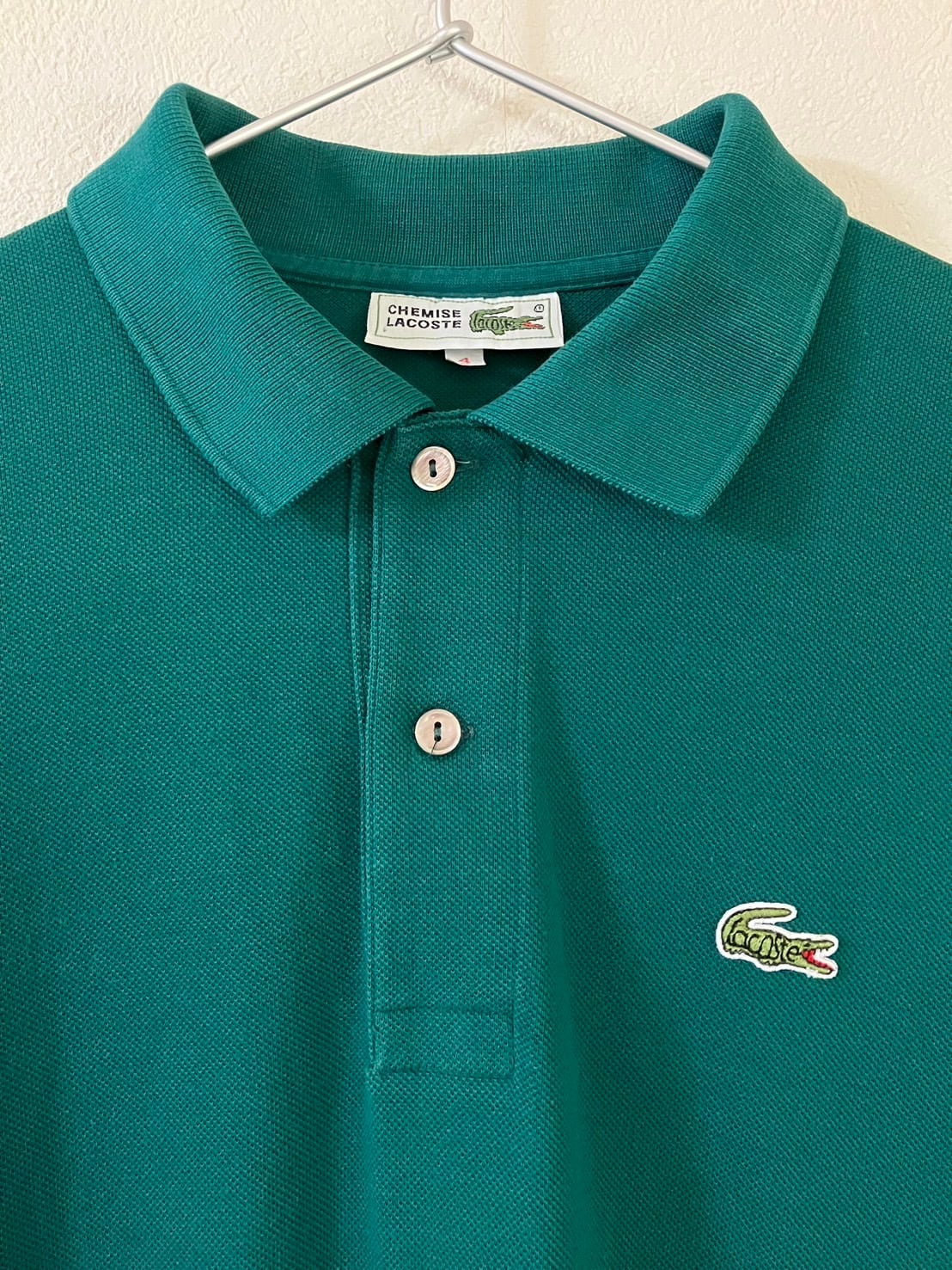 TLS56】80s CHEMISE LACOST シュミーズラコステ 長袖ポロシャツ