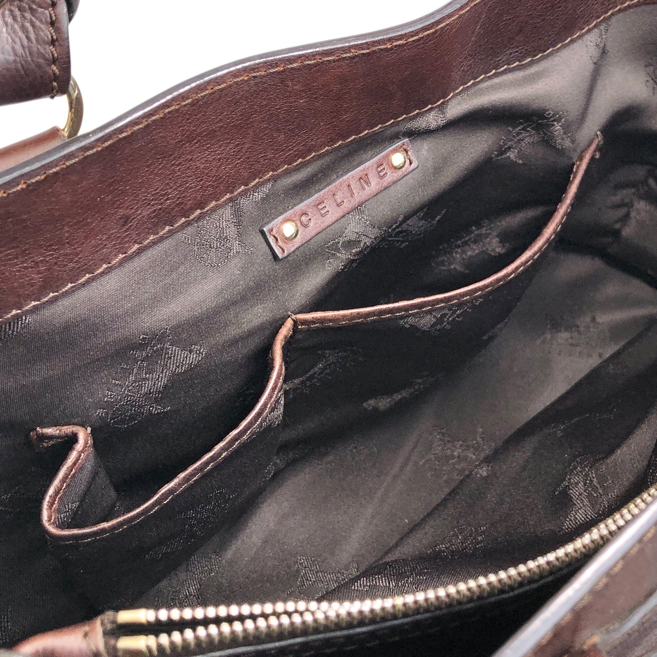 CELINE セリーヌ ブギーバッグ ハンドバッグ ブラウン 馬車 レザー
