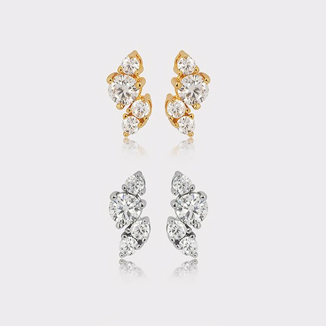 ティアドロップラインピアス《2色》No.5506