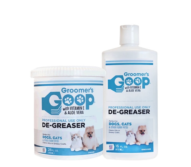 GOOP 犬猫用 脂落とし クリーム M ・リキッド S セット