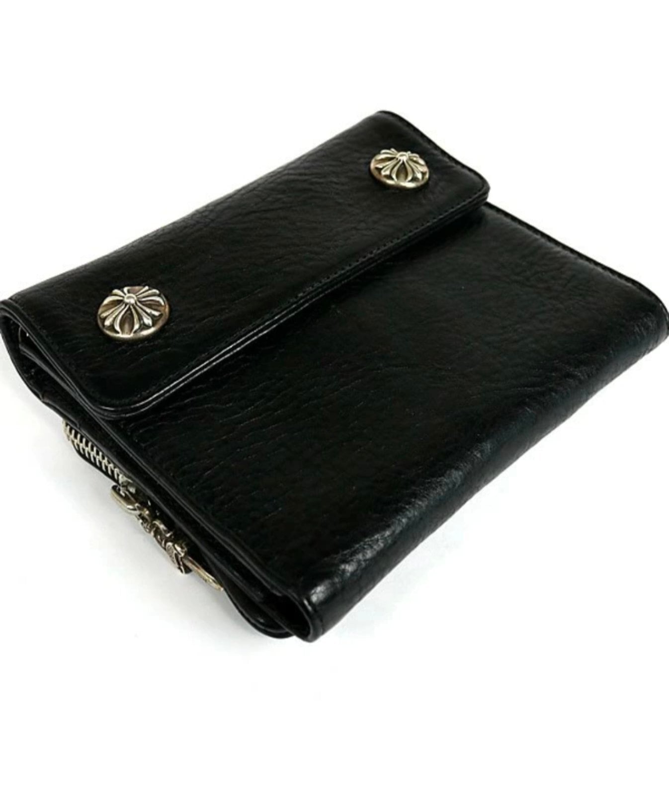 CHROME HEARTS クロムハーツ ビッグスプーン クロスボタン ウォレット