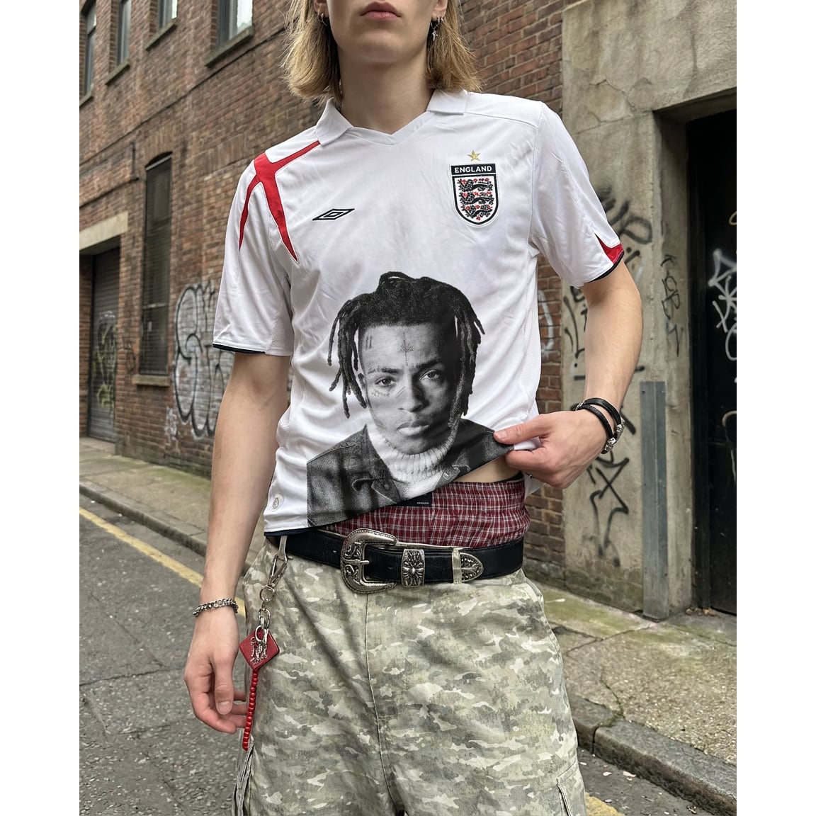 VINTAGE ストリートXXX Tentacion サッカーTシャツ T2152 | wshot