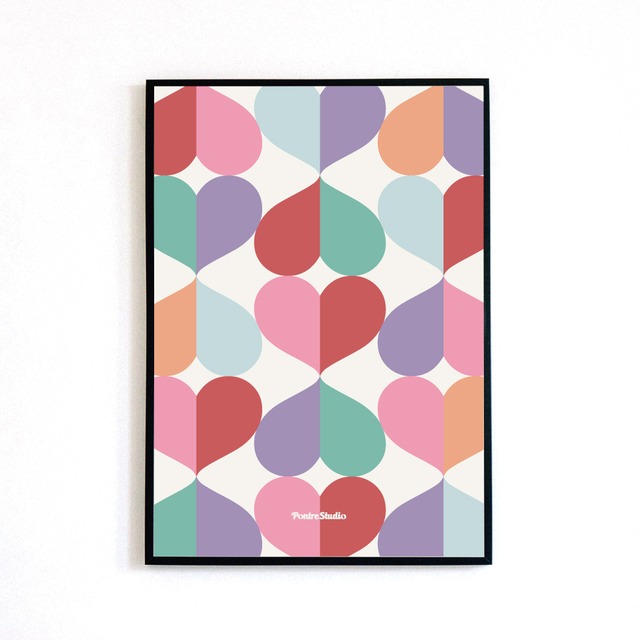 ♯069 COLORS HEART POSTER