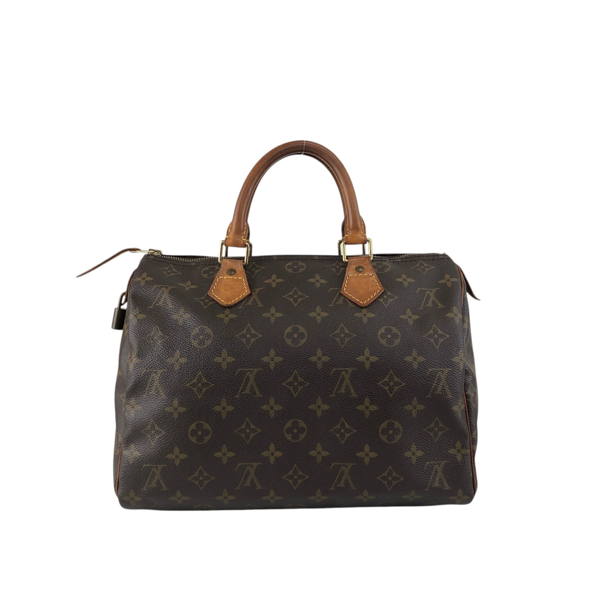 LOUIS VUITTON ルイヴィトン モノグラム ハンドバッグ ブラウン PVC