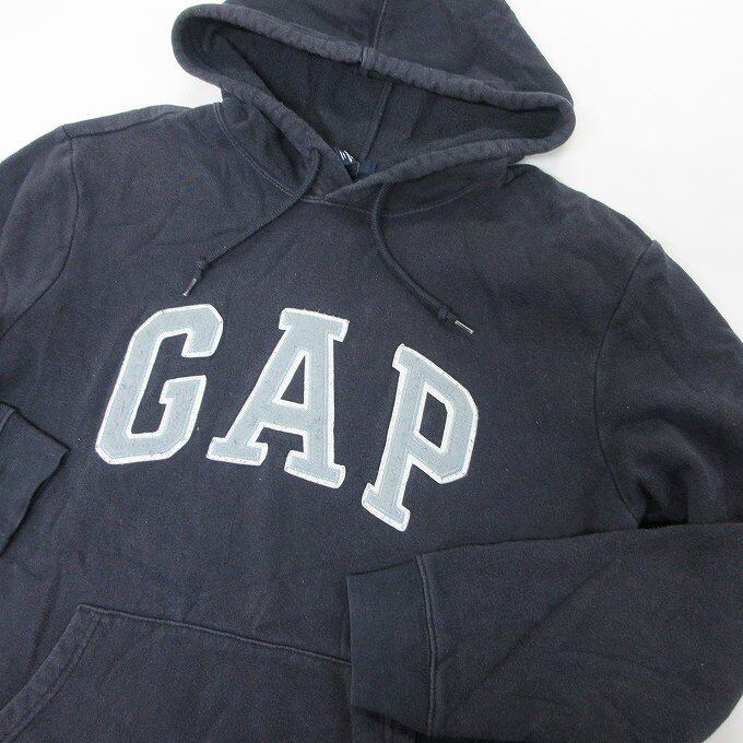 □GAP ギャップ トレーナー フーディー パーカー ネイビー サイズM 裏