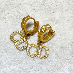 Christian Dior ディオール CLAIR D LUNE ピアス ゴールド アクセサリー 6216-202203