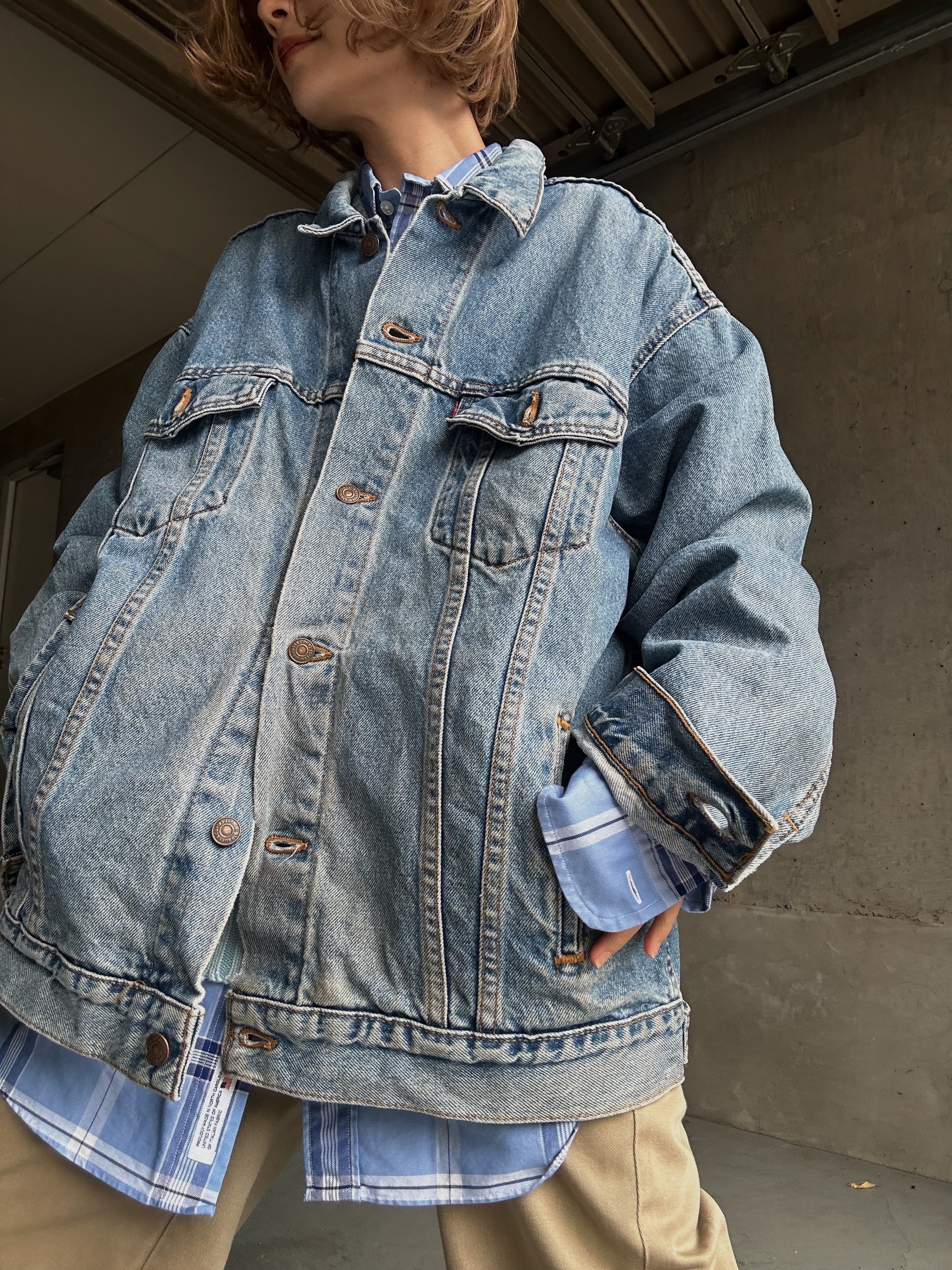 (OT1345)90‘s Levi‘s 70507 denim jacket made in USA