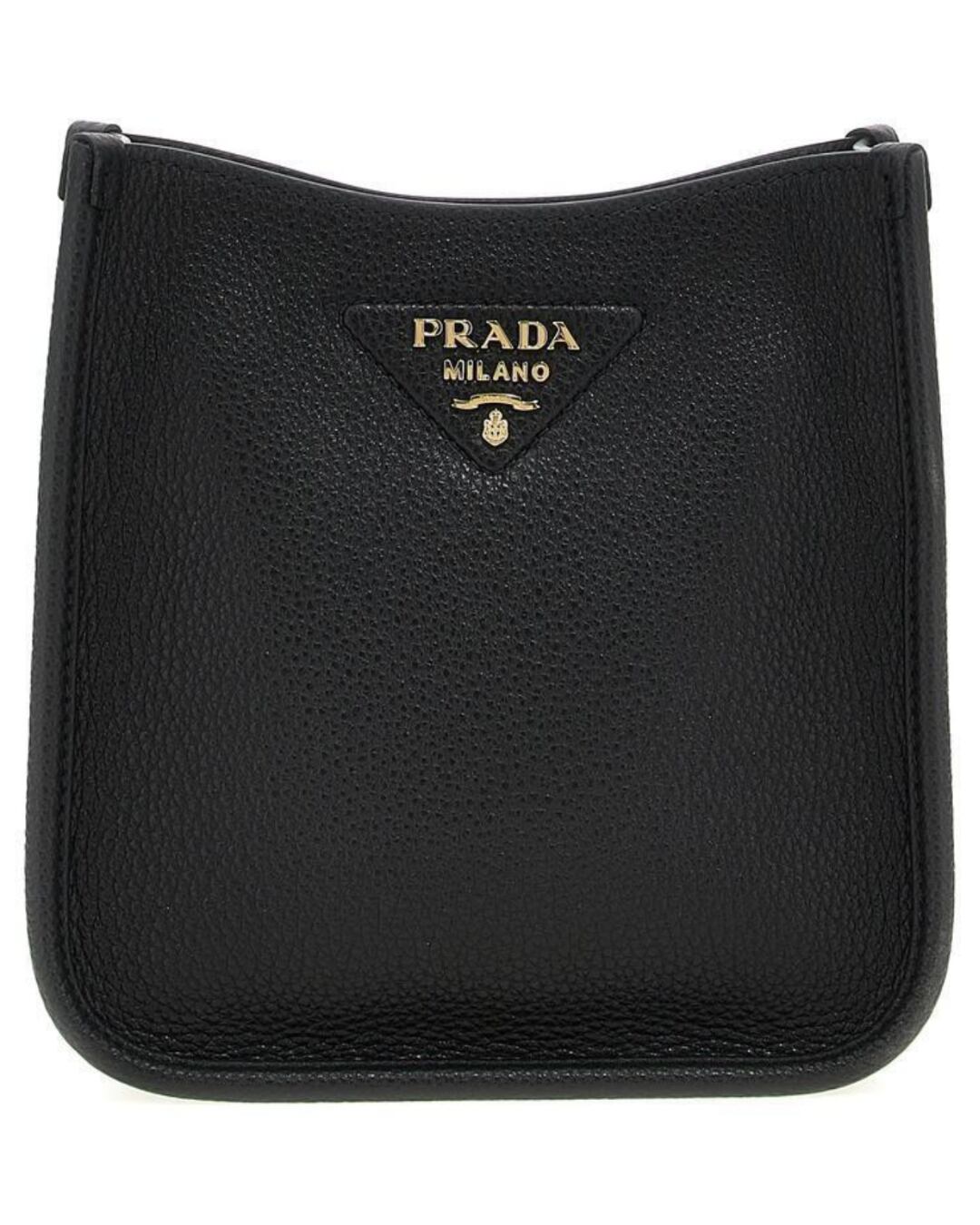 PRADA ブラックレザーボディバッグ PRADA Black Leather Crossbody Bag プラダ ブラックレザークロス