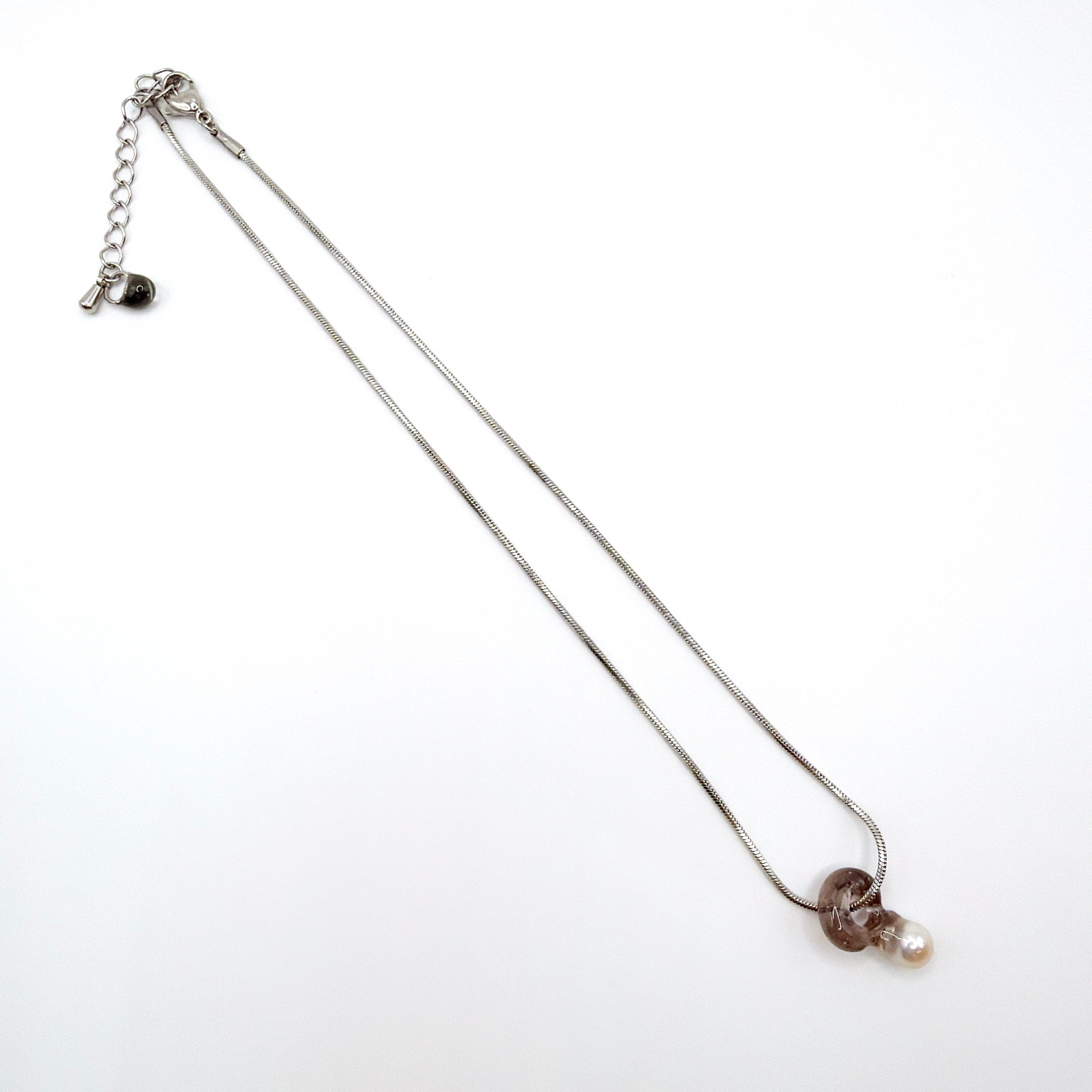 【受注】aokiyuri×glint×petter:rosso Snake silver chain necklace