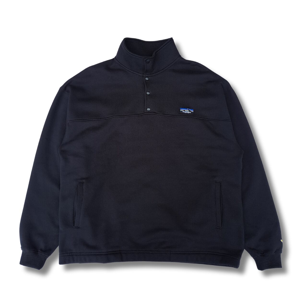 WHAT IT ISNT ハーフスナップ BIGスウェット (black)