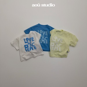 【予約】aoü studio Love & peace T