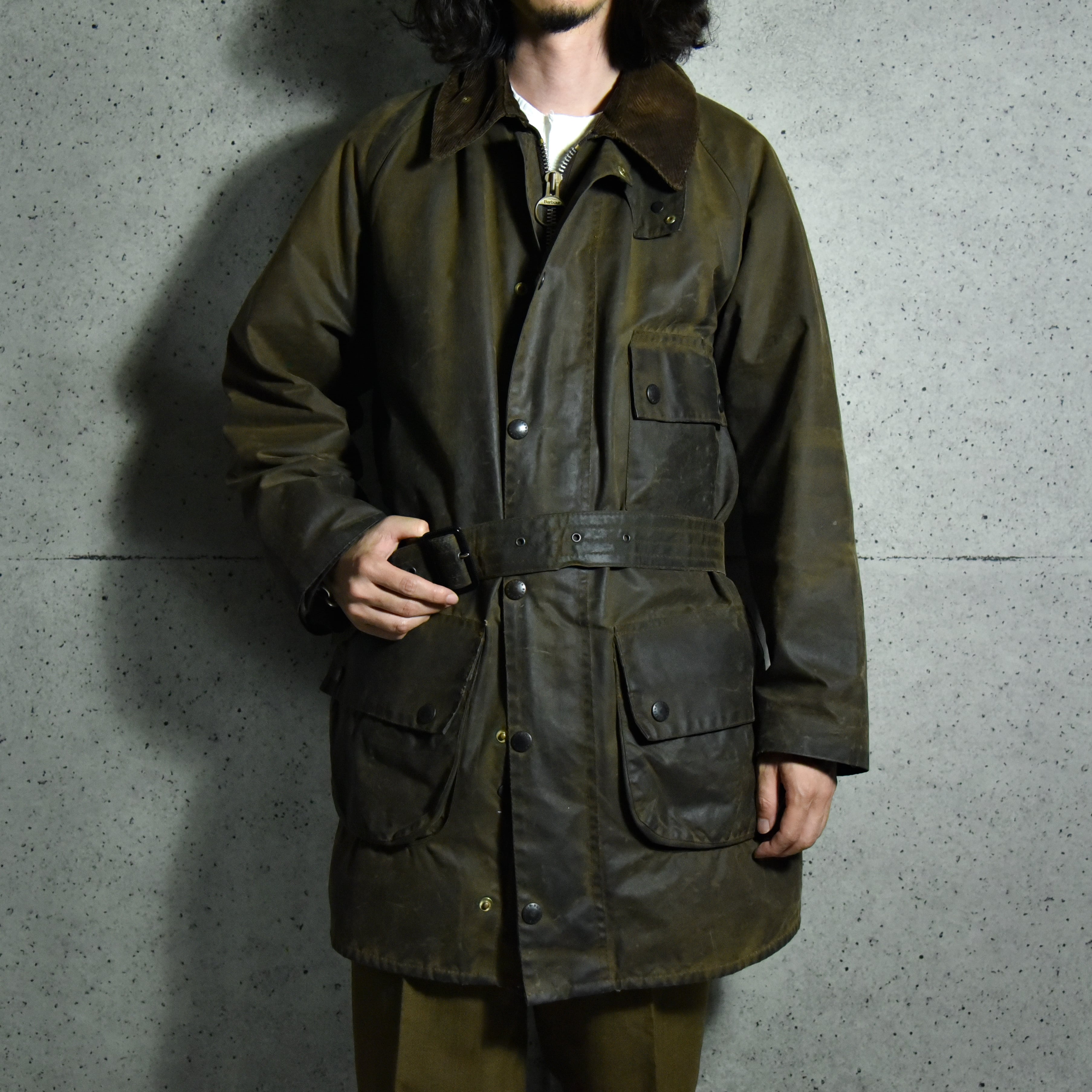 ほぼデッドストック 2crest BARBOUR SOLWAYZIPPER c42 1985年 80s ...