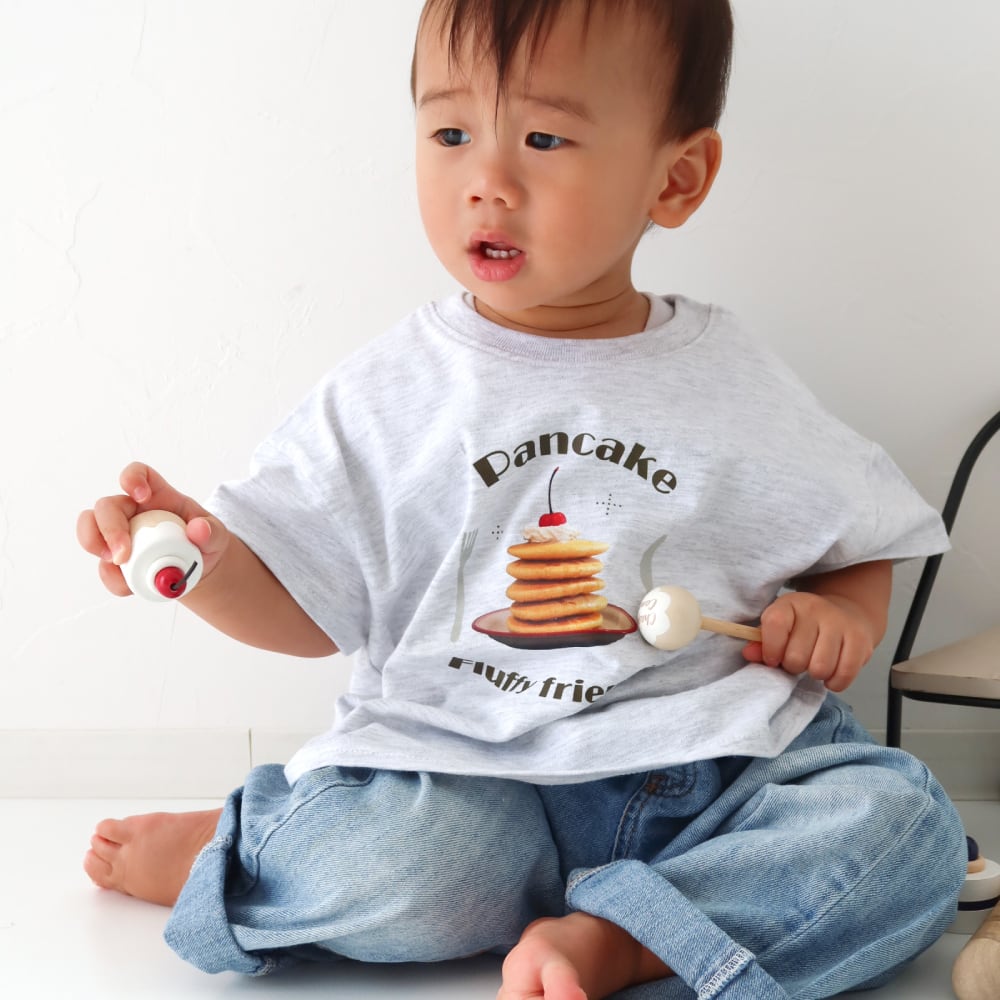 こども)パンケーキTシャツ