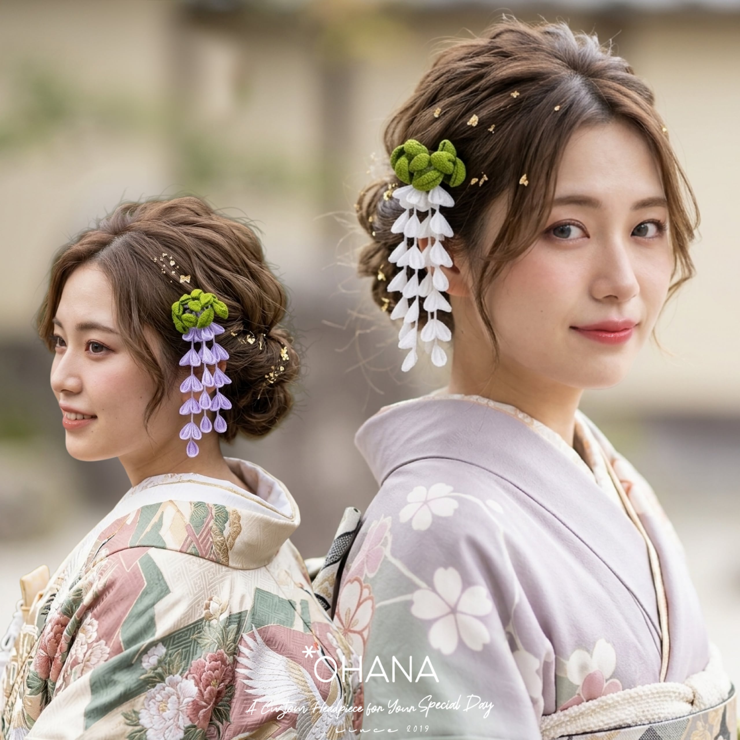 T-250～T-259 naaa様 つまみ細工　髪飾り つまみ細工髪飾り 成人式 和婚 結婚式 卒業式 七五三 和装 白無垢 振袖