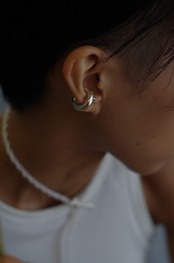 Tema’ Baco - “DI-earcuff” ：Silver｜DとIの切れ込み／ボリュームイヤーカフ（SV925）