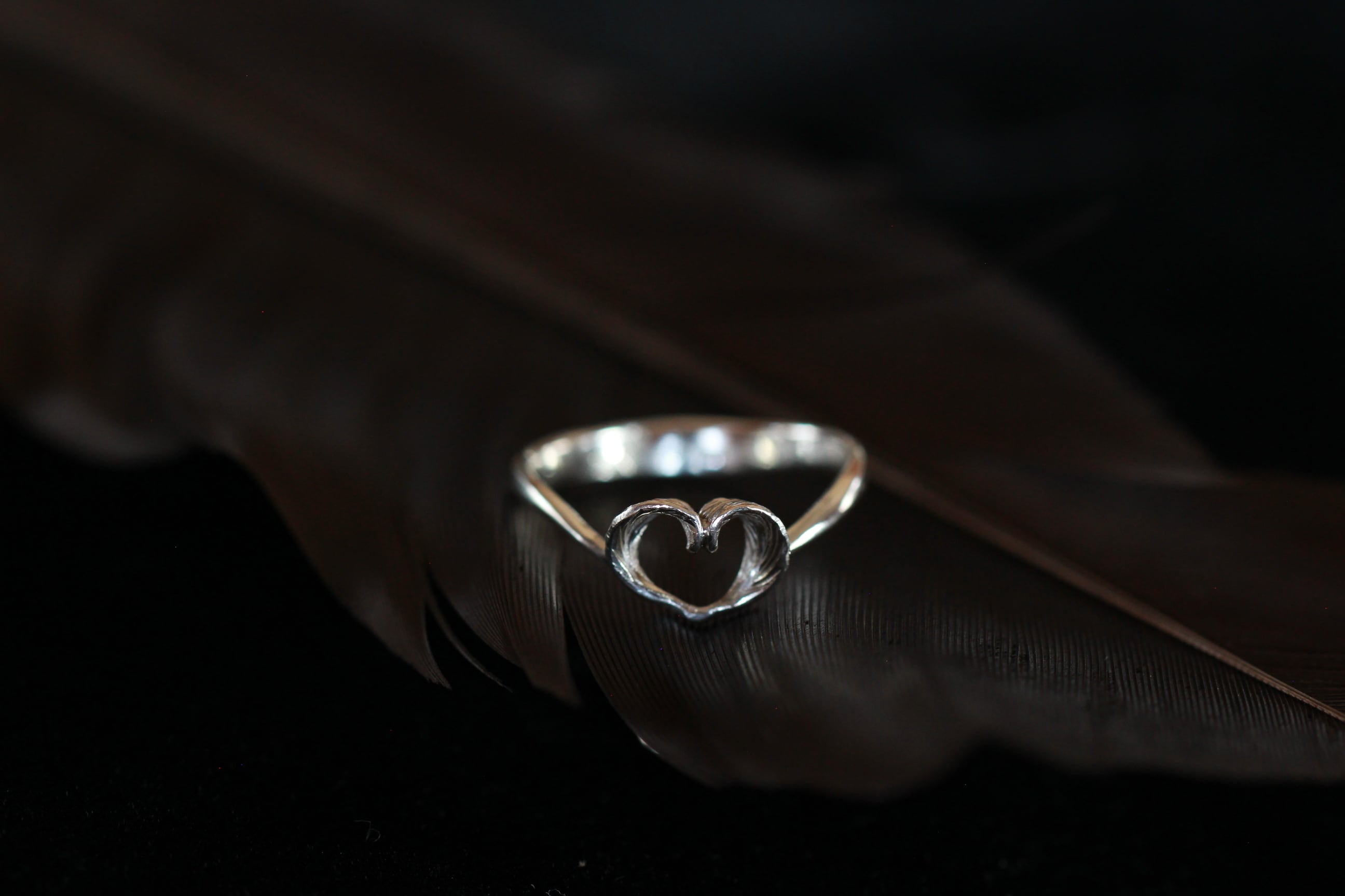 Heart Feather Ring / ハートフェザーリング3