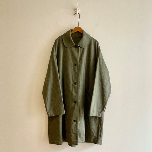 C60225 【Beuys Coat】Cotton Herringbone