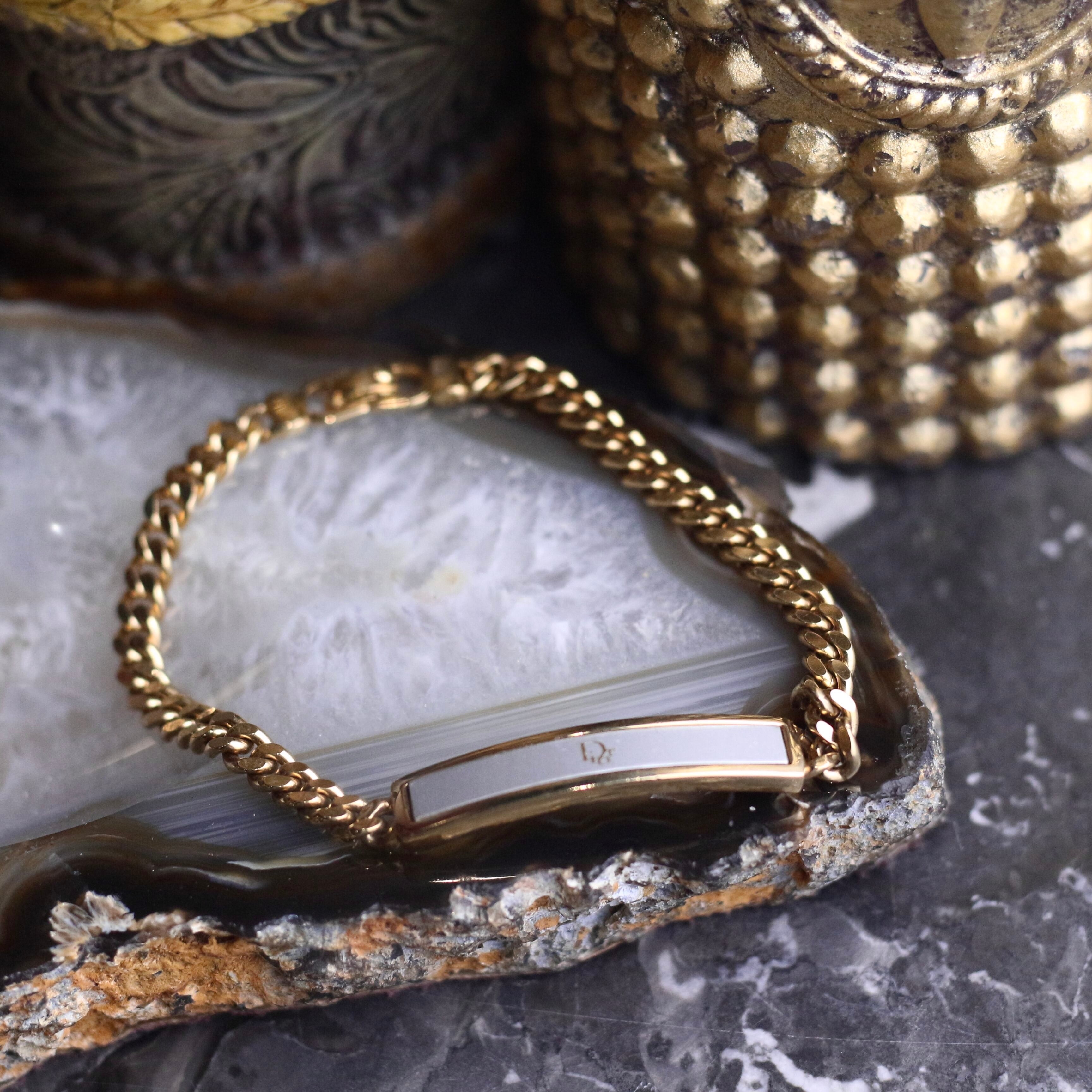 Christian Dior LOGO DESIGN CHAIN ID BRACELET/クリスチャン