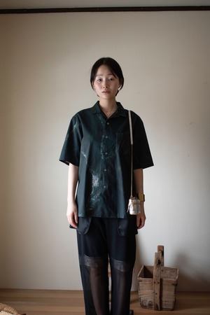 rūpa print fabric shirt size1 "All living things have meaning "