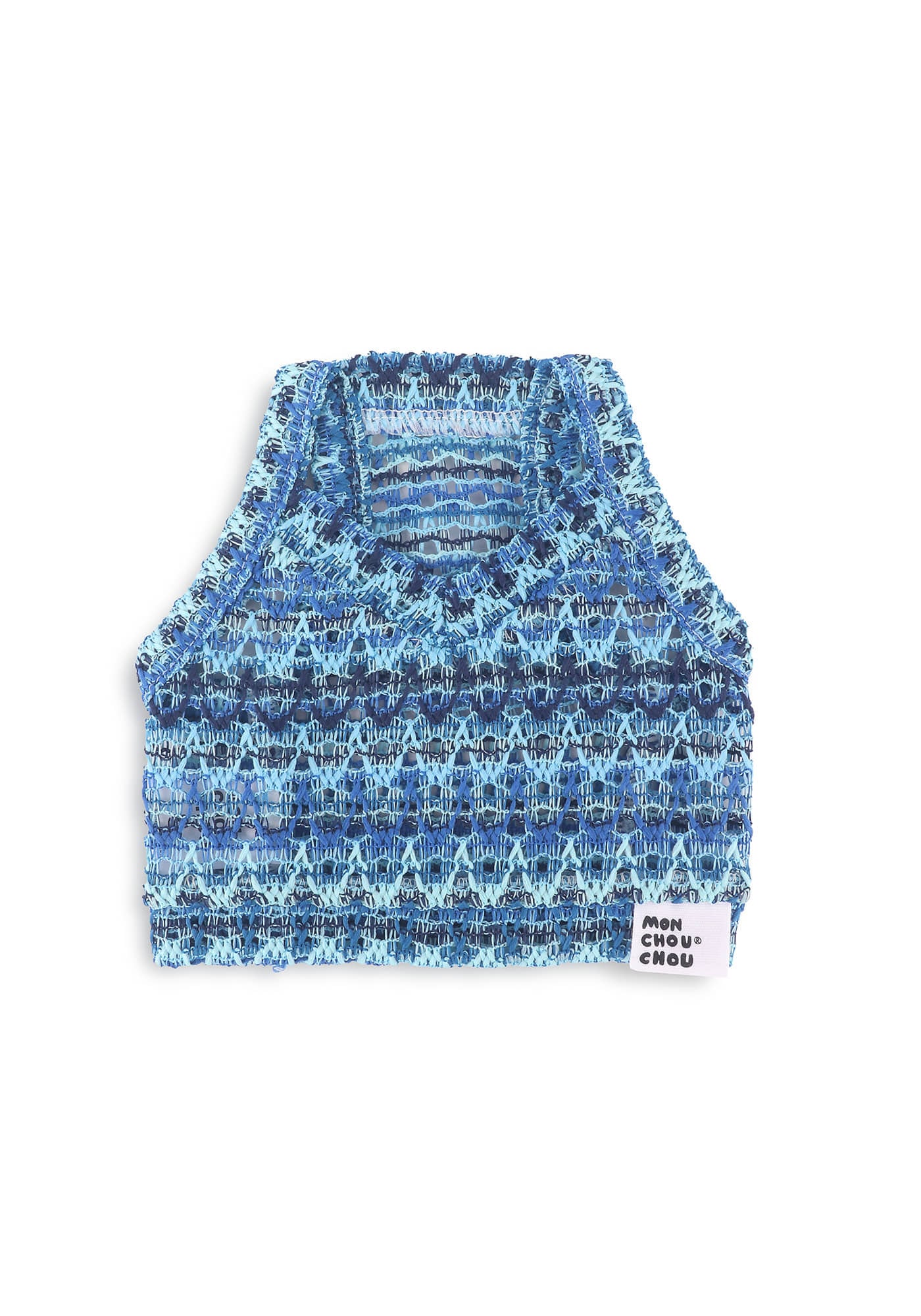 Fruit Punch V-neck Crop Top(Blue Ocean)/ monchouchou