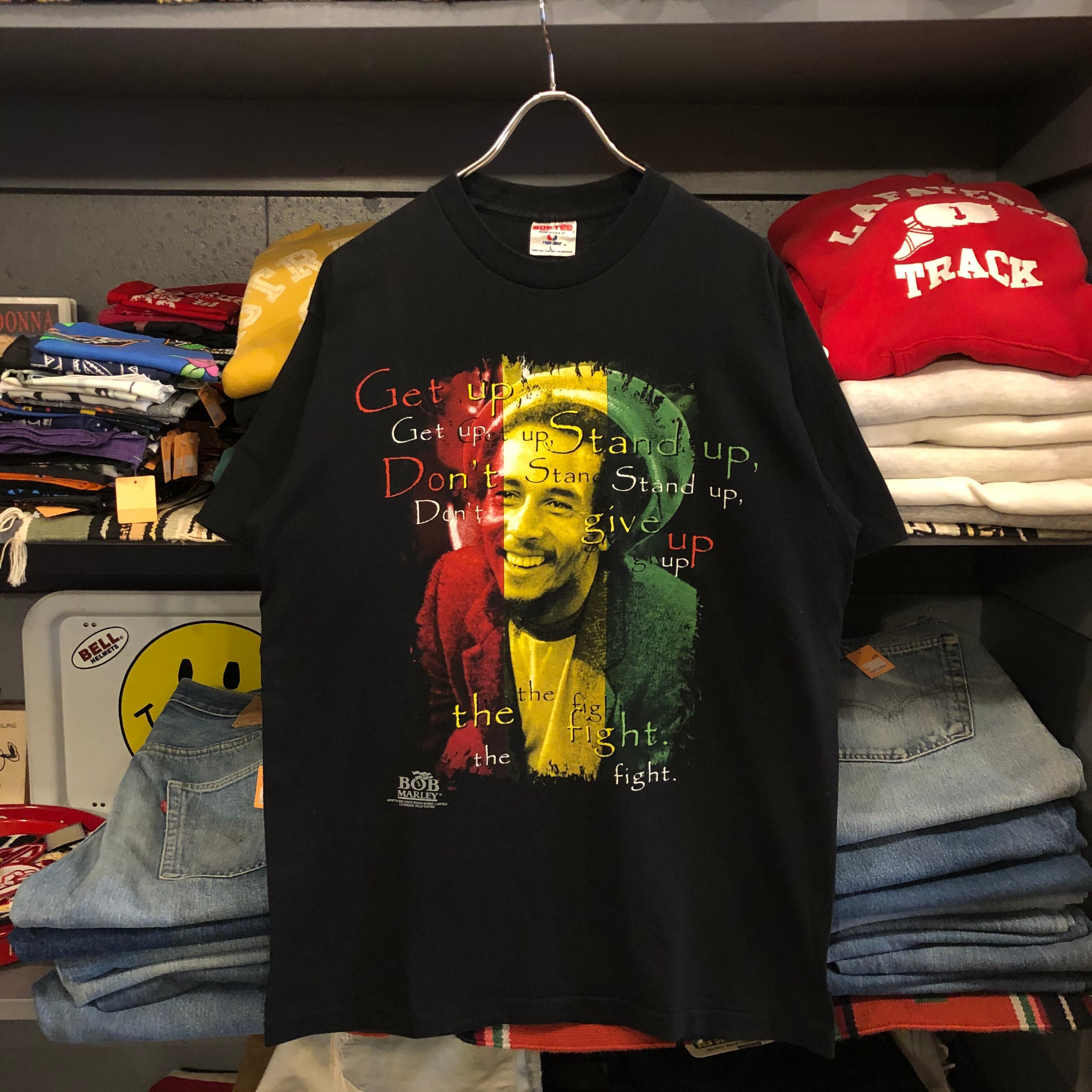 bob marley/90s open collar shirt