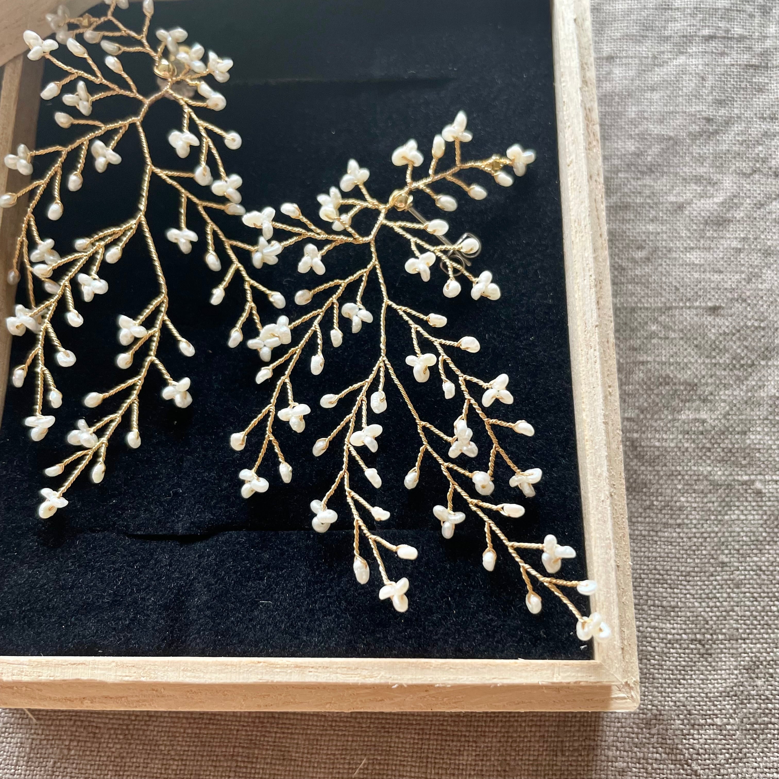 14 / かすみ草ピアスM（淡水パール） | キャトルズ公式通販