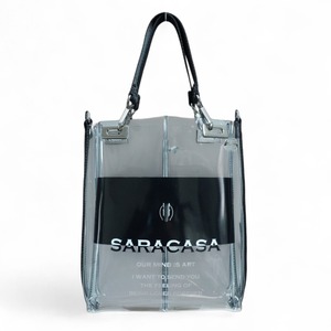 サラカーサ　2WAYビーチバッグ　ブラック　saracasa 2WAY beach bag Black
