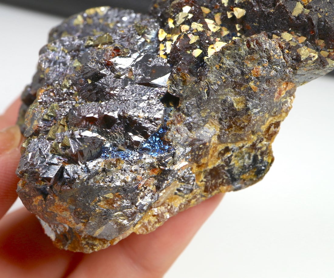閃亜鉛鉱 + 黄銅鉱 ミズーリ州産 197,6g SPH004 鉱物　標本　原石