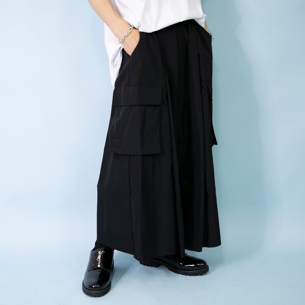 minsobi パンツ ロングスカートパンツ 袴パンツ