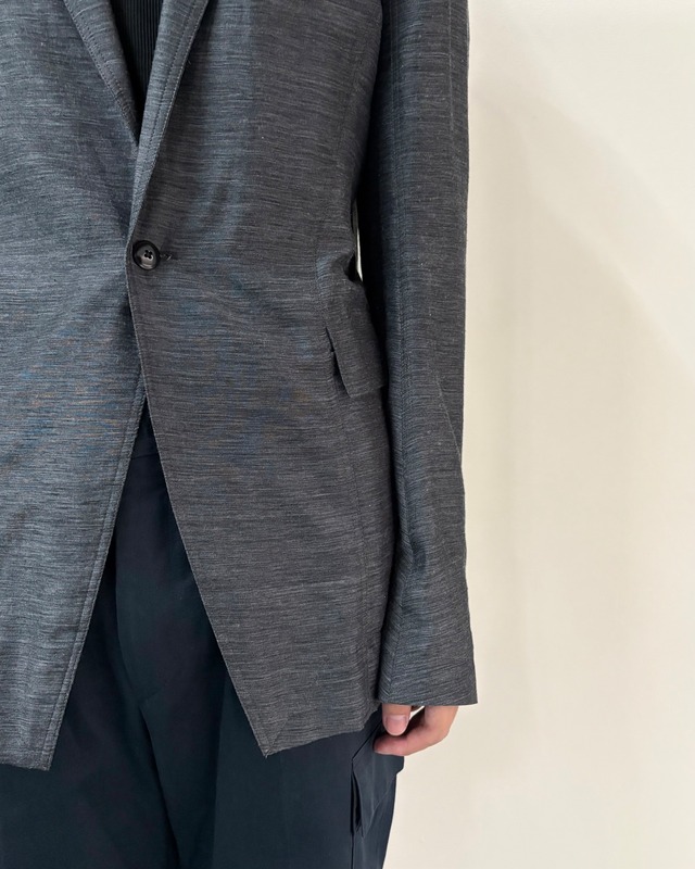 【14/SS Rick Owens】draping single tailored jacket