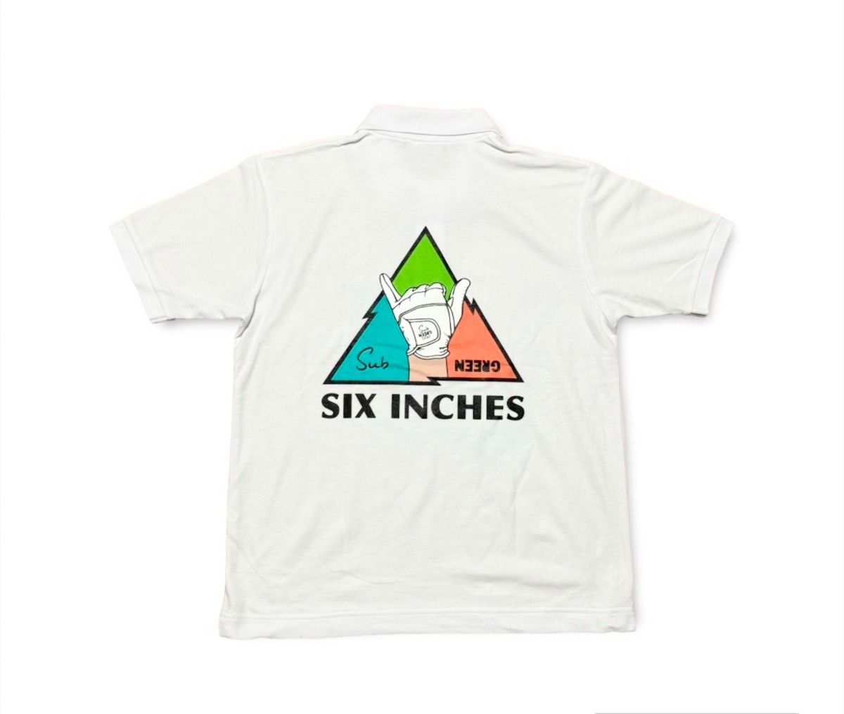 MULTI 6 INCHES Dry POLO 『WHITE』 | subgreen golf