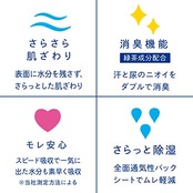 ナチュラ さら肌さらり コットン100% よれスッキリ 吸水ナプキン 30cc 20.5cm 45枚 【大容量】