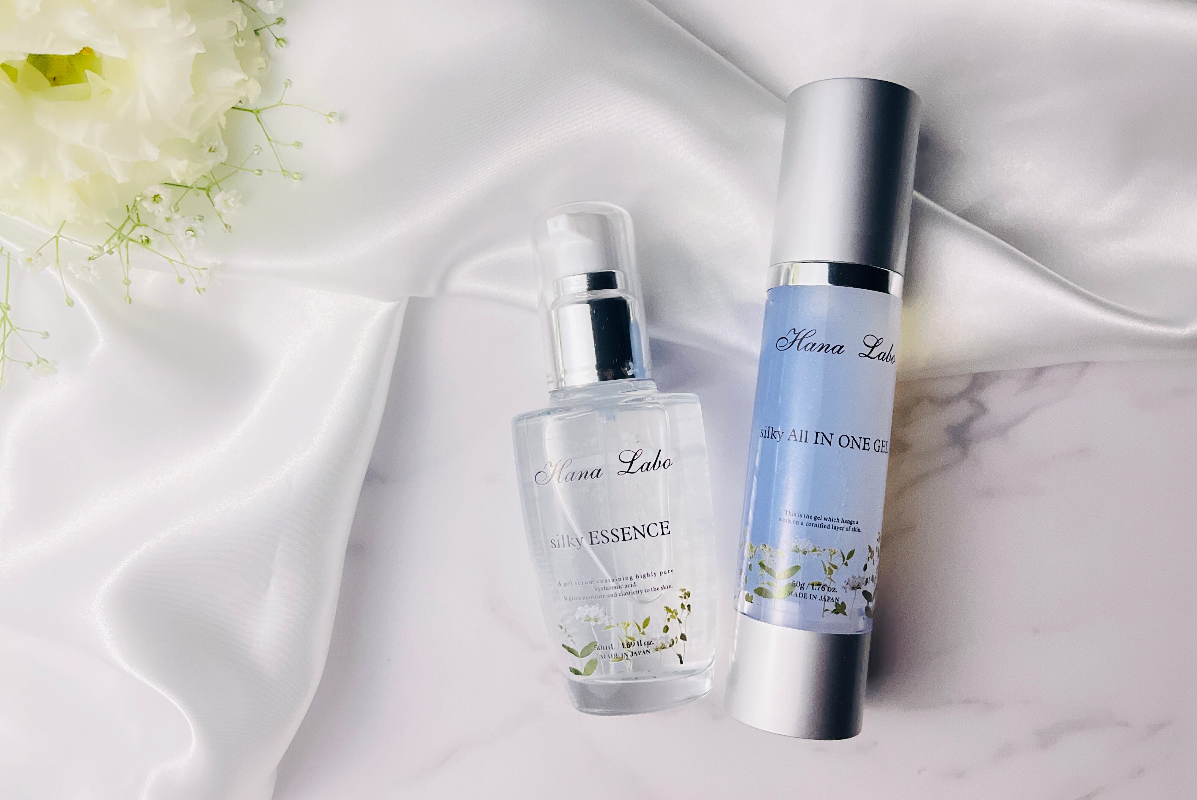 【新品未使用】Hanalabo silkyオールインワンジェル 毎月1回のお届け／15%OFF】silky4点セット | HANA LABO