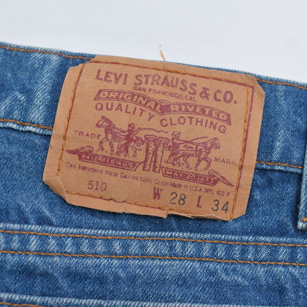 80s USA製 Levi's リーバイス 510 デニムパンツ テーパード ジーンズ