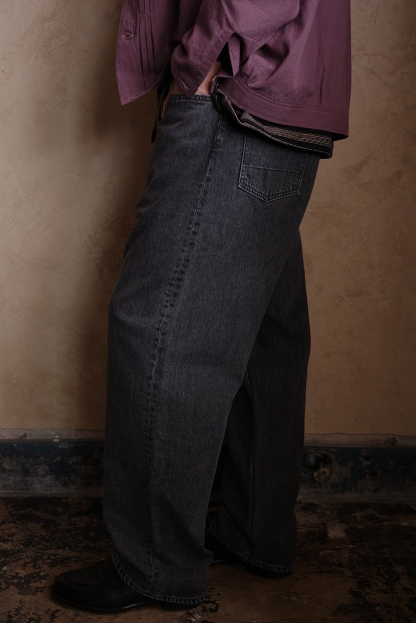 ENDS and MEANS / Relax fit 5 Pockets Denim Washed | iremono