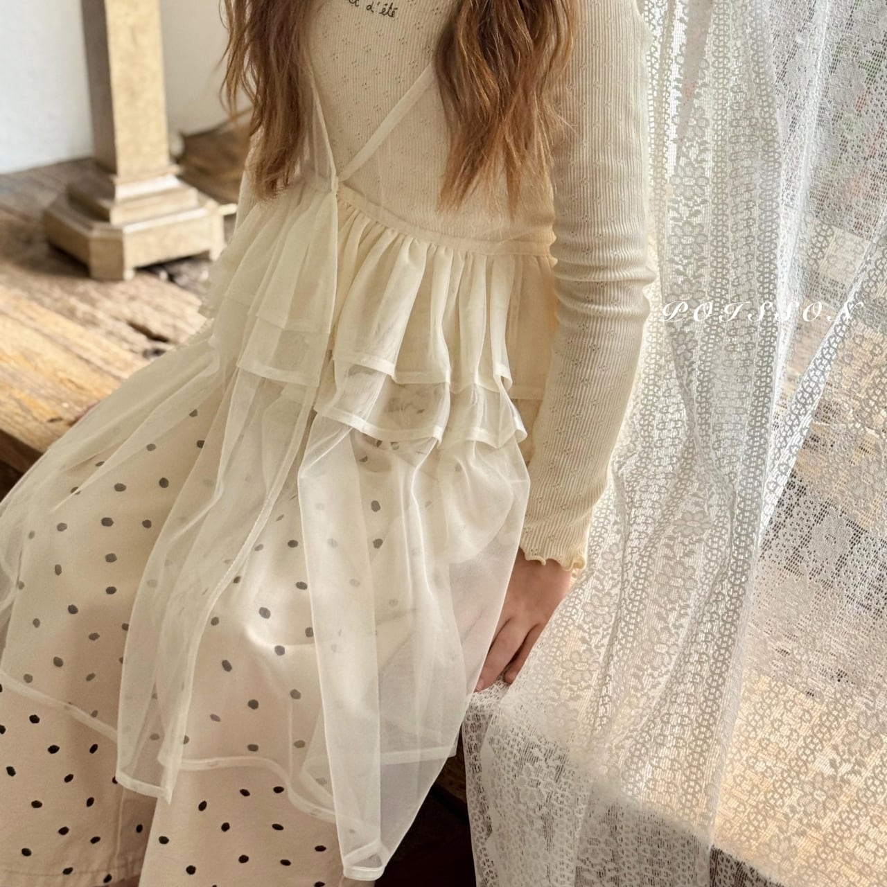 «Sold out»«ジュニアサイズあり»«poisson» エリンワンピース