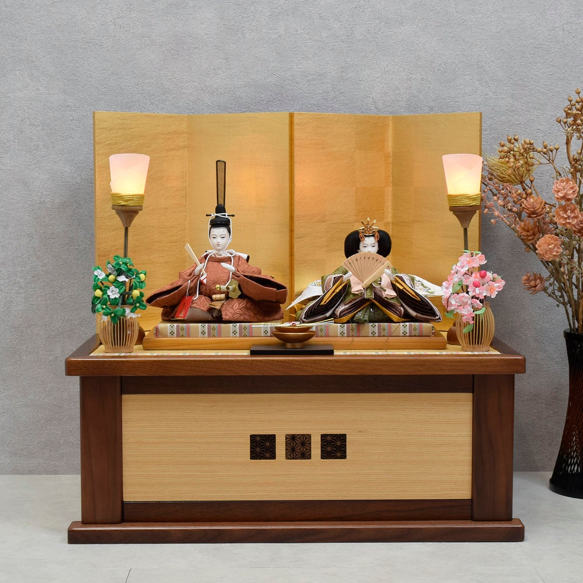 雛人形 親王飾り【和葉】収納上手｜モダン｜おしゃれ｜かわいい