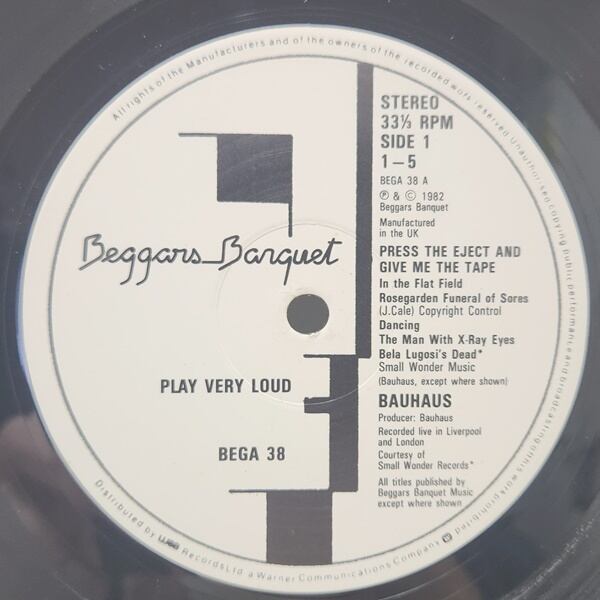 Bauhaus / Press The Eject And Give Me The Tape [BEGA 38] - 画像3