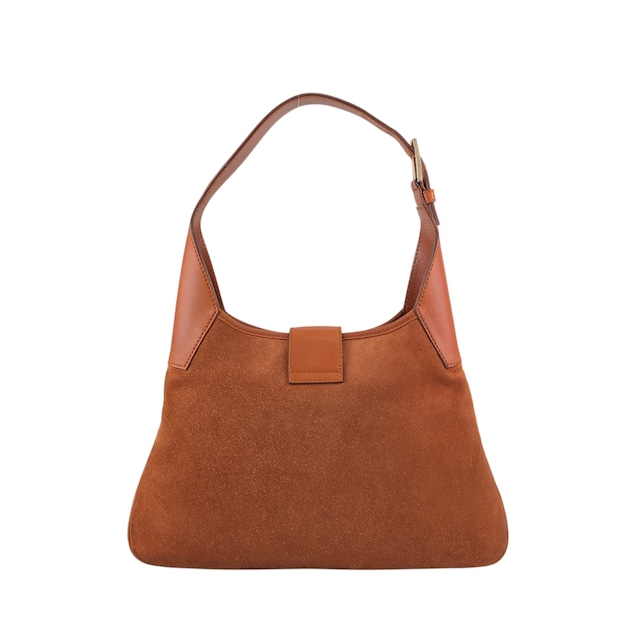 Salvatore Ferragamo サルヴァトーレ フェラガモ ショルダーバッグ ブラウン ガンチーニ スエード ワンショルダーバッグ vintage ヴィンテージ オールド dgh7fy