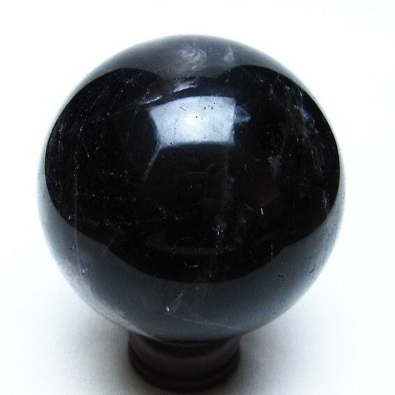 モリオン スフィア 黒水晶 丸玉 56mm 置物 原石 一点物 151-10320