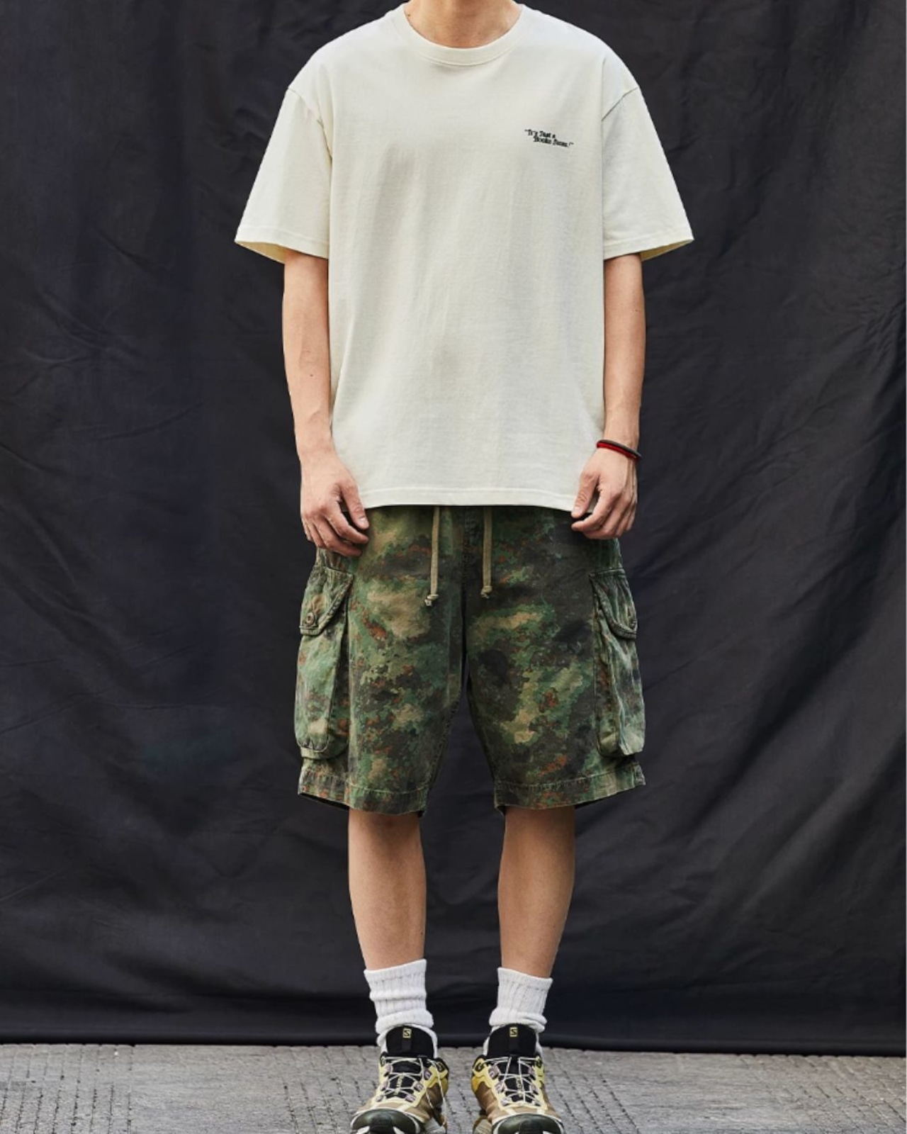 グラフィックプリント半袖Tシャツ S0620