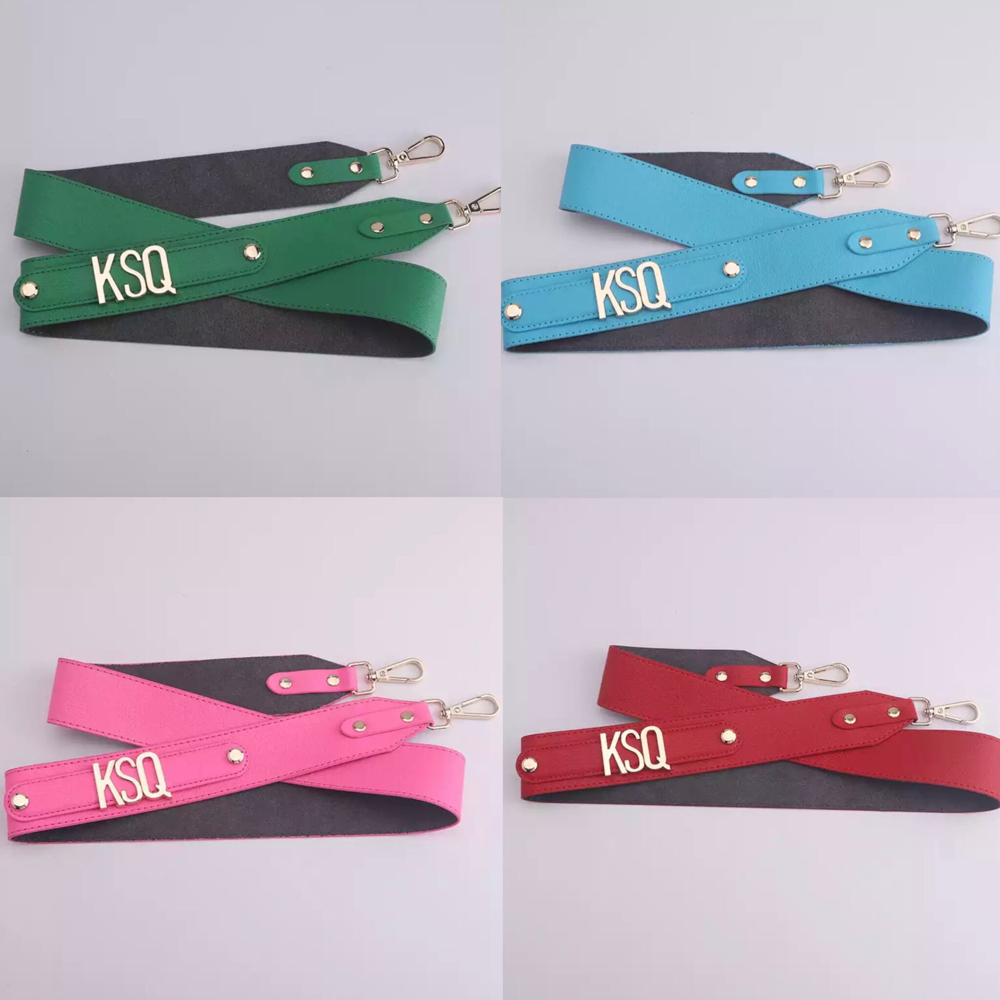 選べる文字パーツで♡カスタム名入れ6colorショルダーストラップ