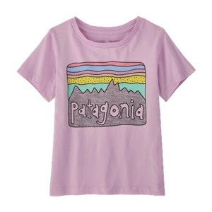 Patagonia Baby Fitz Roy Skies T-Shirt 【18M-5T】Pink