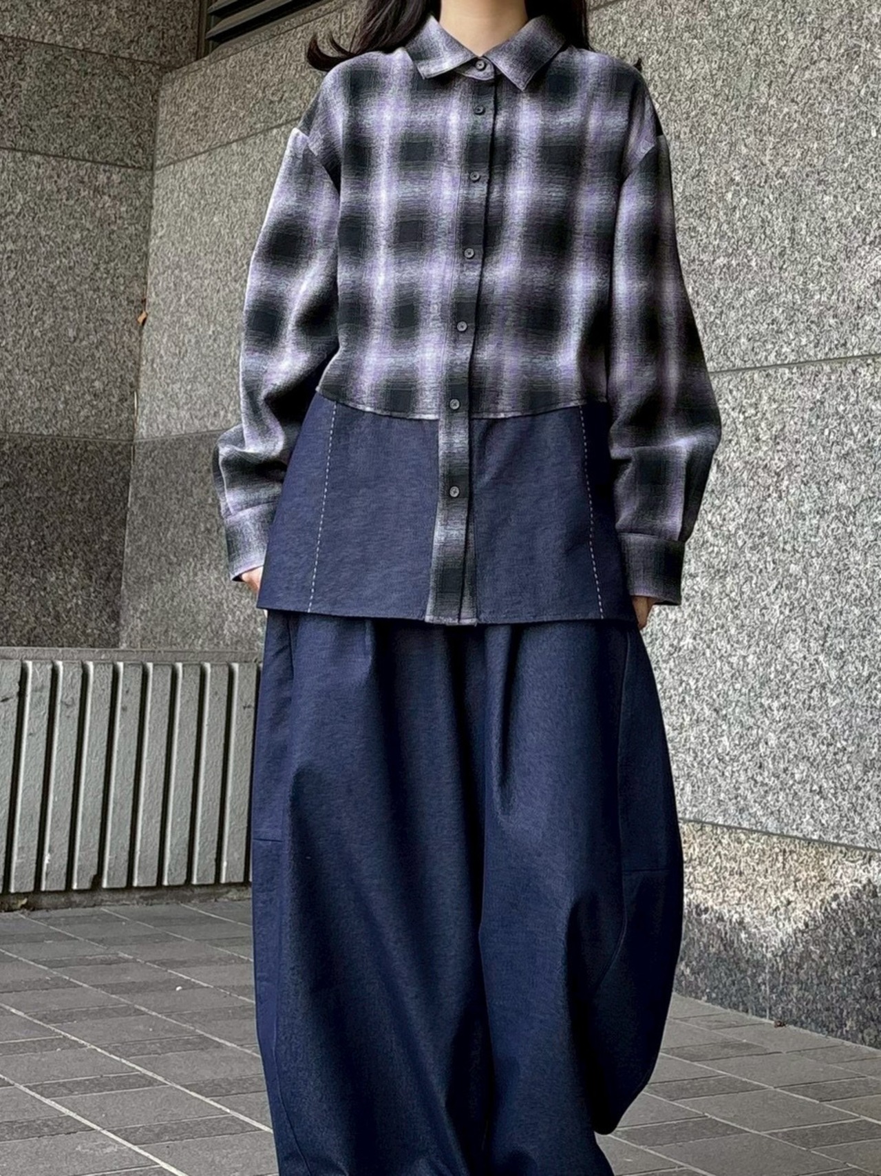 MMF107HEC リメイク風 チェックシャツ