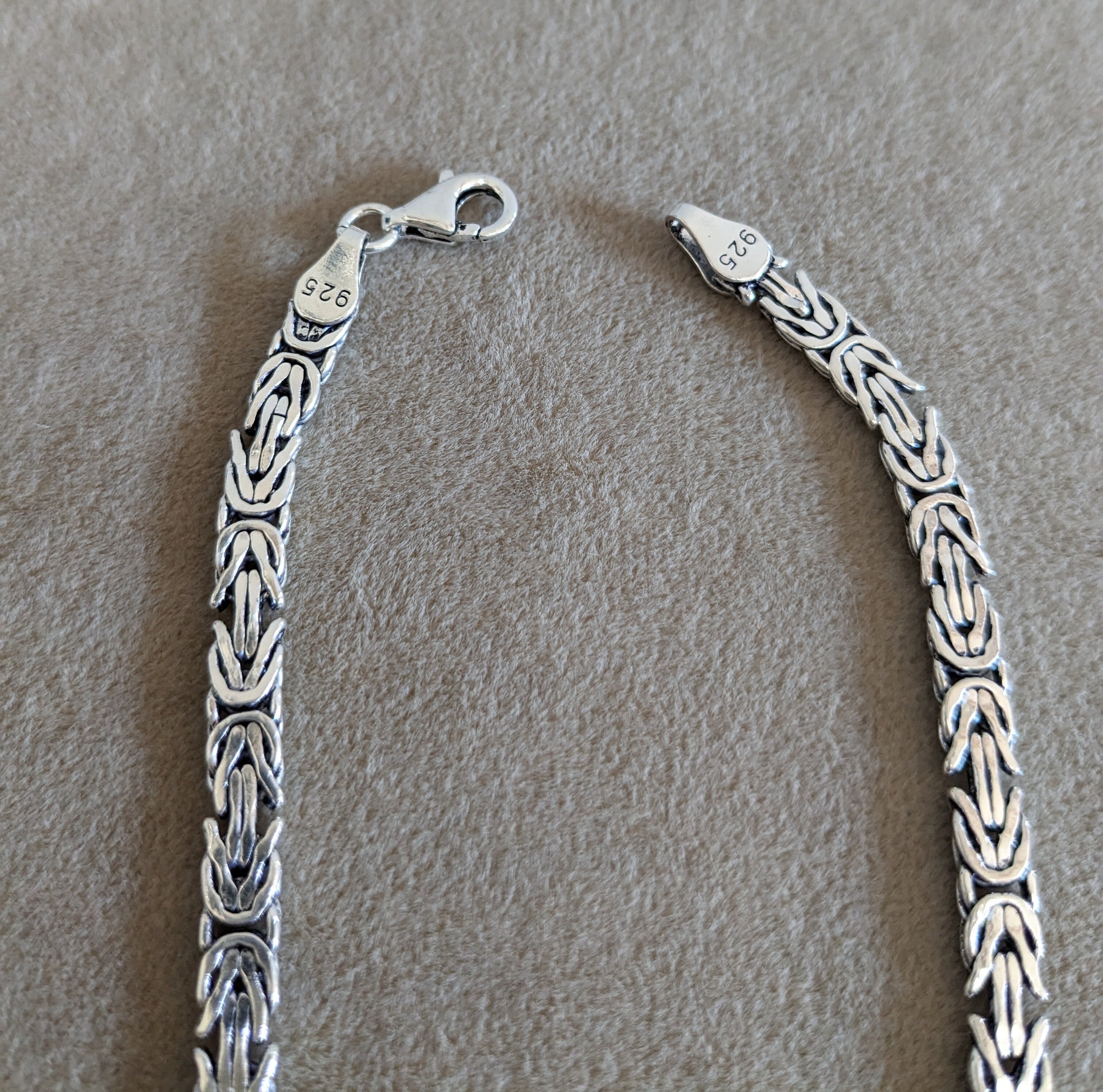 NEW＊トルコ製 メンズシルバー 925 チェーン ネックレス